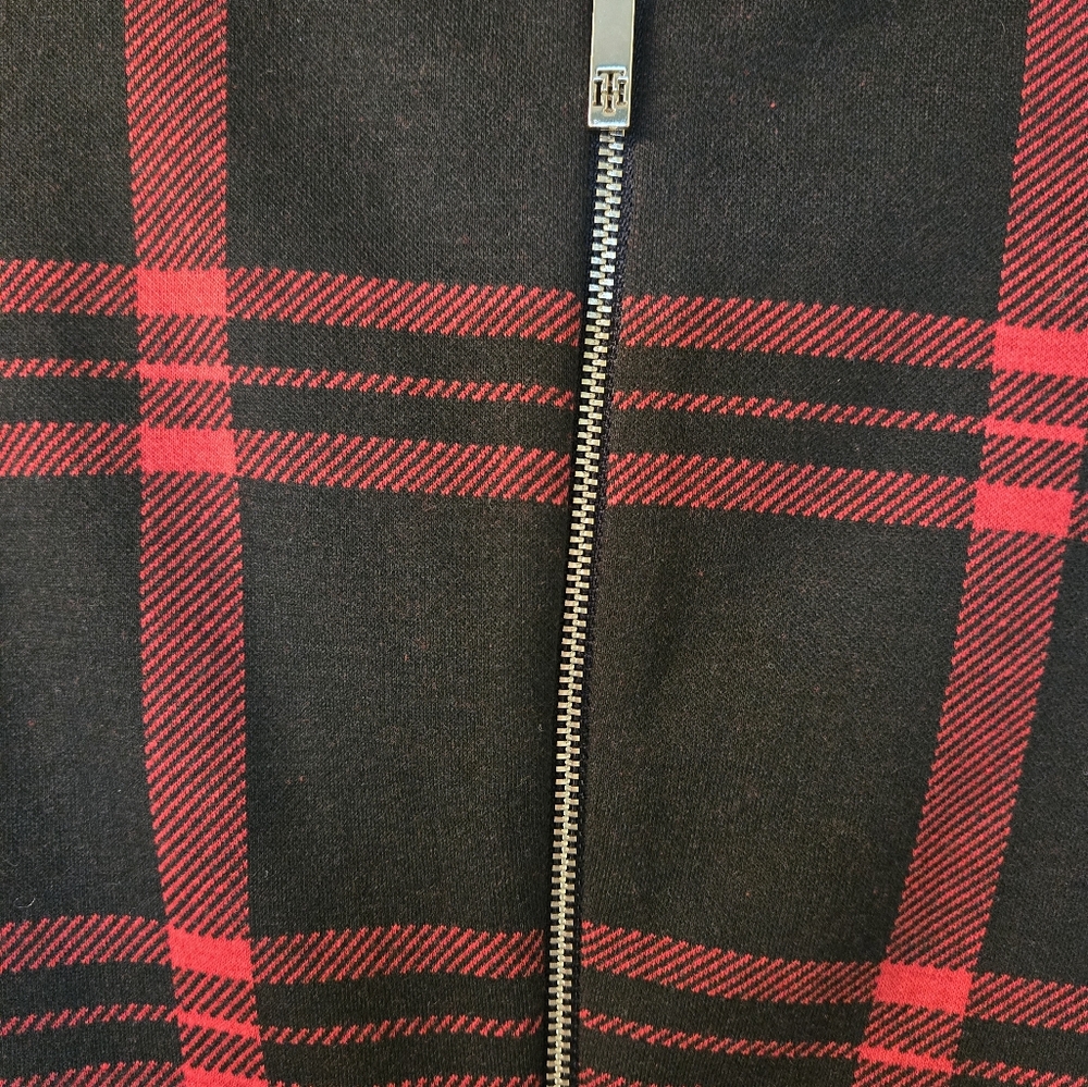 Tommy Hilfiger Black and Red Plaid Sheath Dress - Picture 3 of 5